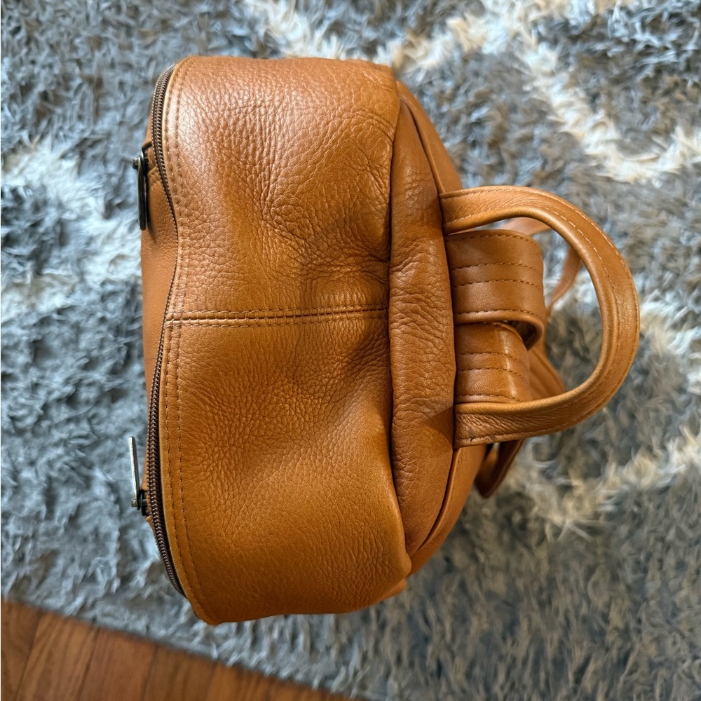 Tan Leather Backpack - image 5